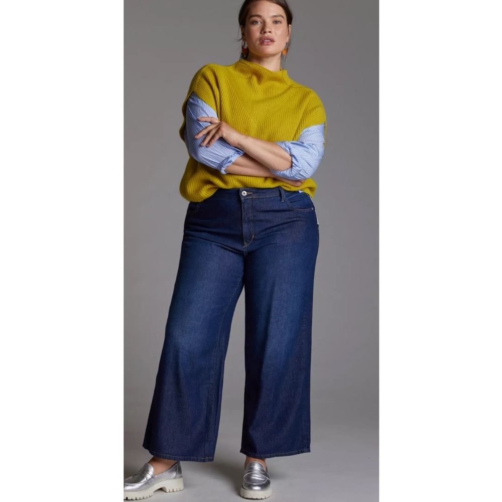 Pilcro Anthropologie The Annie Wide Leg High Waist Relaxed Jeans Size 31